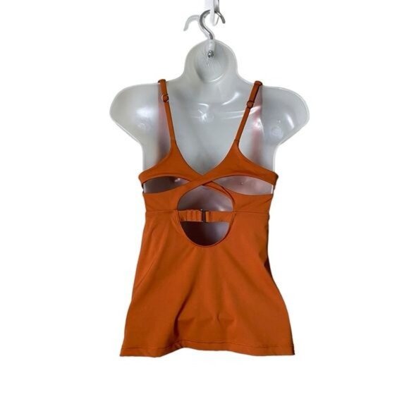 Athleta Entwined Bra Cup Tankini Swim Tank New UPF 50+ Palomino 32 B/C - Picture 6 of 12